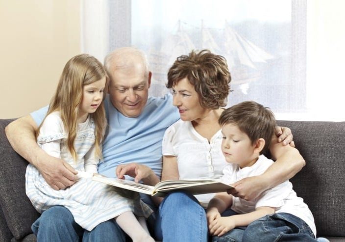family-reading-image